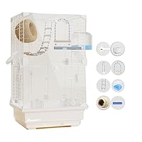 Amazon.co.jp: クリアアクリル鳥かご 【2023年新登場 鳥籠 インコ